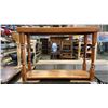 Image 3 : CONTEMPORARY DARK WOOD SOFA/HALL TABLE AND SOLID PINE SOFA/HALL TABLE