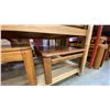 Image 4 : 2 PAIRS OF OAK END TABLES AND 1 COFFEE TABLE