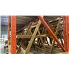 Image 2 : SET OF 4 FOLDING WOODEN CHAIRS, WOOD PATIO CHAIR WITH CUSHIONS AND 1 WICKER CHAIR