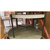 Image 6 : GROUP OF 4 ASSORTED ROUND COFFEE TABLES AND 2 SMALL DRINK/PLANT STANDS