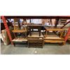 Image 1 : GROUP OF 7 ASSORTED VINTAGE & MODERN COFFEE/COCKTAIL AND END TABLES