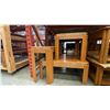 Image 2 : GROUP OF 7 ASSORTED OAK COFFEE AND END TABLES