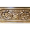 Image 6 : CARVED FRONT SOLID OAK LIDDED TRUNK WITH DOVE-TAILED CONSTRUCTION