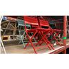 Image 1 : SET OF 4 STYLEWELL FOLDING METAL CHAIRS - RED WITH 1 PAINTED GREEN
