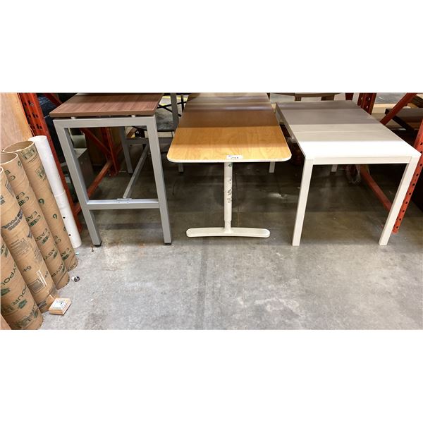 GROUP OF 3 ASSORTED DESKS
