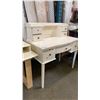 Image 3 : ANTIQUE PAINTED WHITE DRESSER AND 2 PCS. OF DRESSER PARTS