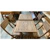 Image 3 : 2 GARDENIA SMALL FOLDING WOODEN PATIO SETS - 2 TABLES AND 4 CHAIRS