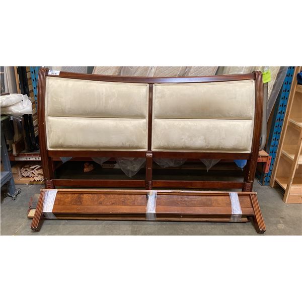 KING SIZE BED FRAME - HEADBOARD/FOOTBOARD AND RAILS