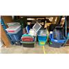 Image 1 : LARGE GROUP OF ASSORTED PLASTIC STORAGE BINS AND LIDS