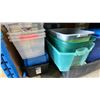 Image 5 : LARGE GROUP OF ASSORTED PLASTIC STORAGE BINS AND RUBBISH BAGS