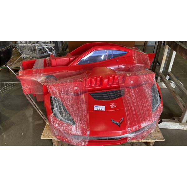 STEP 2 CHILDS RED CORVETTE BED