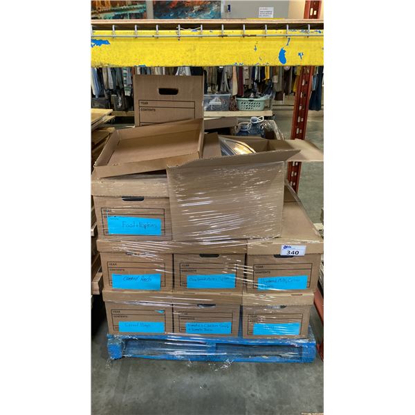 PALLET OF ASSORTED FOOD ITEMS FROM LUNCH ROOM