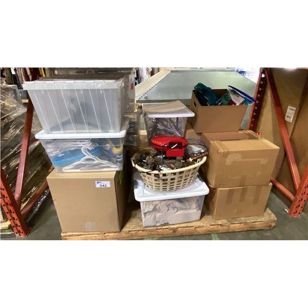 PALLET OF ASSORTED MIXED CLOTHING ITEMS