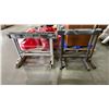Image 1 : GROUP OF 4 SAW HORSES - 2 STEEL AND 2 ALUMINUM