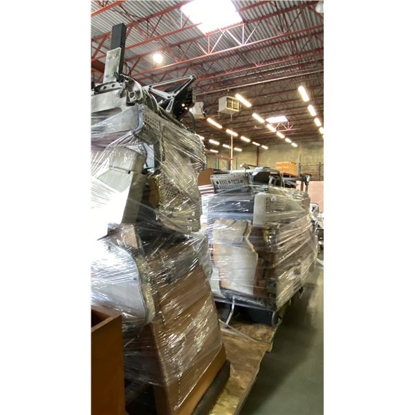 2 PALLETS OF HEAVILY DAMAGED AIR PLANE SEAT PROPS