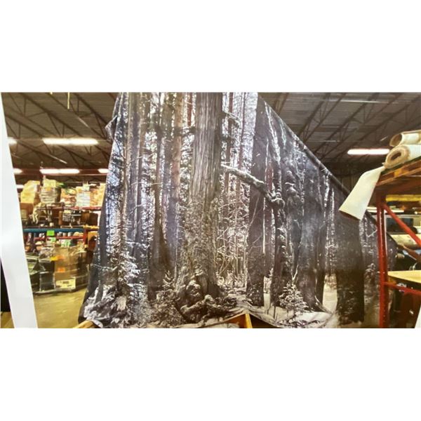 HUNTERS CABIN FOREST SCENE FILM INDUSTRY BACK DROP IN LARGE WOOD CRATE