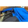 Image 2 : PALLET OF BLACK PLASTIC CORRUGATED SHEET AND BLUE & BLACK FELT MATERIAL