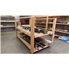 Image 2 : MOBILE WOODEN STORAGE SHELF - APPROX. 8FT X 4FT X 5FT HIGH