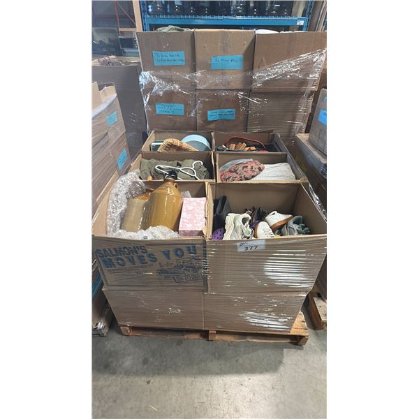 ONE PALLET OF ASSORTED GENERAL HOUSEHOLD ITEMS