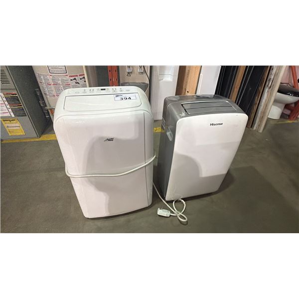 2 PORTABLE MOBILE AIR CONDITIONERS - ARCTIC KING AND HISENSE