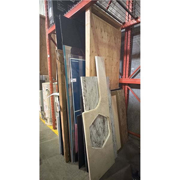 LARGE GROUP OF ASSORTED SHEETS OF VARIOUS MATERIALS