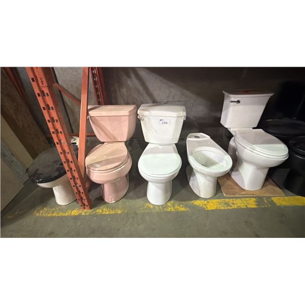 GROUP OF 5 ASSORTED TOILETS