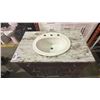 Image 2 : 2 TONE BEIGE SINGLE SINK BATHROOM VANITY