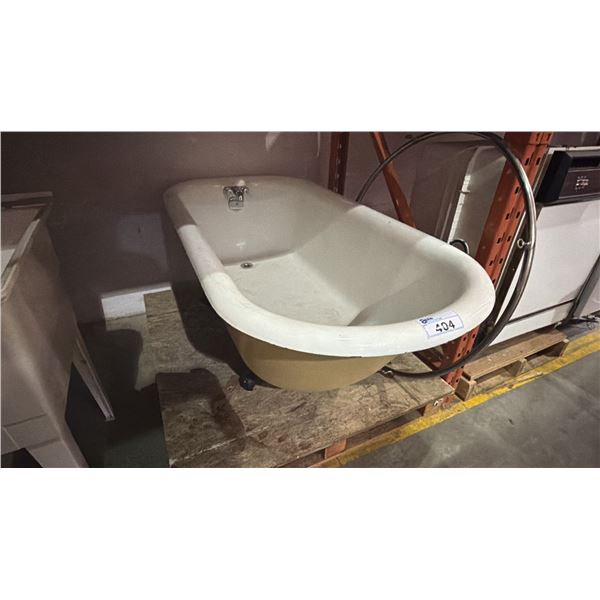 ANTIQUE CAST IRON CLAW FOOT BATH TUB