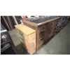 Image 2 : COUNTRY PINE WITH BLACK STONE TOP INSERT KITCHEN ISLAND CABINET