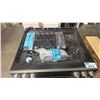 Image 3 : GE PROFILE STAINLESS STEEL FRONT DOUBLE OVEN (5) BURNER GAS STOVE