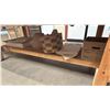 Image 3 : LARGE MOBILE WOODEN WORK TABLE, WHITE WOODEN WORK BENCH AND 5 FUNSICLE KIDS POOLS