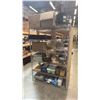 Image 1 : CHROME PLATED 6 TIER METAL SHELF UNIT AND CONTENTS