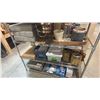 Image 2 : CHROME PLATED 6 TIER METAL SHELF UNIT AND CONTENTS