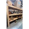 Image 1 : 4 SHELVES OF ASSORTED HOUSEWARES - WOOD CUTTING BOARDS, WOODEN BOWLS, ICE BUCKETS, GLASS DECANTERS