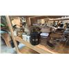 Image 4 : 4 SHELVES OF ASSORTED HOUSEWARES - SPICES, CANNED GOODS, DRY GOODS, CANNISTERS, COCKIE JARS AND
