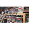 Image 4 : 3 SHELVES OF ASSORTED PICTURE FRAMES IN PLASTIC STORAGE BINS