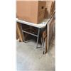 Image 5 : 4FT FOLDING TABLE AND CONTENTS - 4 BOXES OF PICTURE FRAMES AND ASSORTED SIGNAGE