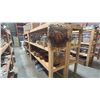 Image 2 : GROUP OF 4 WOODEN SHELVING UNITS - EACH UNIT MEASURES APPROX. 8FT X 2FT X 6FT HIGH