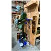 Image 1 : GROUP OF DECORATIVE ITEMS - ARTIFICIAL PLANT, LAMPS AND MORE