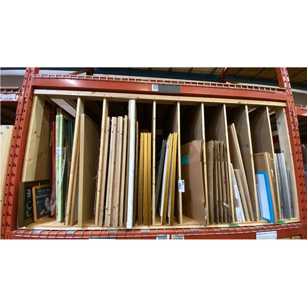 LARGE GROUP OF ASSORTED PICTURE FRAMES, FRAMED PRINTS AND ORIGINAL PAINTINGS