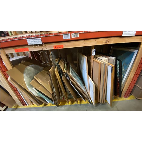 LARGE GROUP OF ASSORTED PICTURE FRAMES, FRAMED PRINTS AND ORIGINAL PAINTINGS