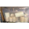 Image 3 : 6 PLASTIC BINS OF CANDLES