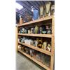 Image 1 : 4 SHELVES FULL OF ASSORTED DECORATIVE PIECES - MOSTLY VASES AND BOWLS