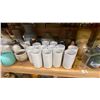Image 8 : 4 SHELVES FULL OF ASSORTED DECORATIVE PIECES - MOSTLY VASES AND BOWLS