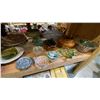 Image 7 : 4 SHELVES FULL OF ASSORTED DECORATIVE PIECES -BOXES, BOWLS, TRAYS, CANDLES, TINS AND MORE