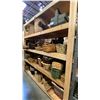 Image 1 : 4 SHELVES FULL OF ASSORTED DECORATIVE WOVEN BASKETS