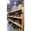 Image 1 : 4 SHELVES FULL OF ASSORTED DECORATIVE PIECES - CERAMIC PLANTERS, WATERING CANS, BOXES AND MORE