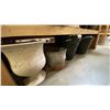 Image 6 : 4 SHELVES FULL OF ASSORTED DECORATIVE PIECES -ARTIFICIAL PLANTS AND FLOWERS, PLANTERS AND STANDS