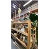 Image 1 : 4 SHELVES FULL OF ASSORTED  MODERN & VINTAGE LAMPS - FLOOR LAMPS, TABLE LAMPS, LANTERNS AND PARTS