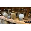 Image 6 : 4 SHELVES FULL OF ASSORTED  MODERN & VINTAGE LAMPS - FLOOR LAMPS, TABLE LAMPS, LANTERNS AND PARTS
